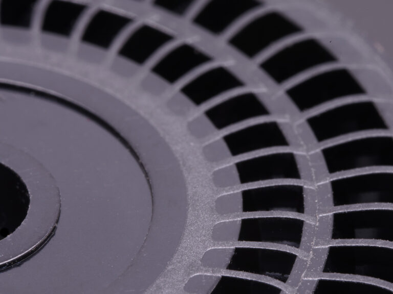 Precisely moulded blades of a Vallotech plastic pump impeller